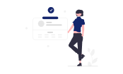 掲示・HP・同意書を整備するイラスト